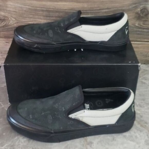 New‎ Vans BMX Slip On Cult Black Grey Sneakers - Picture 1 of 11